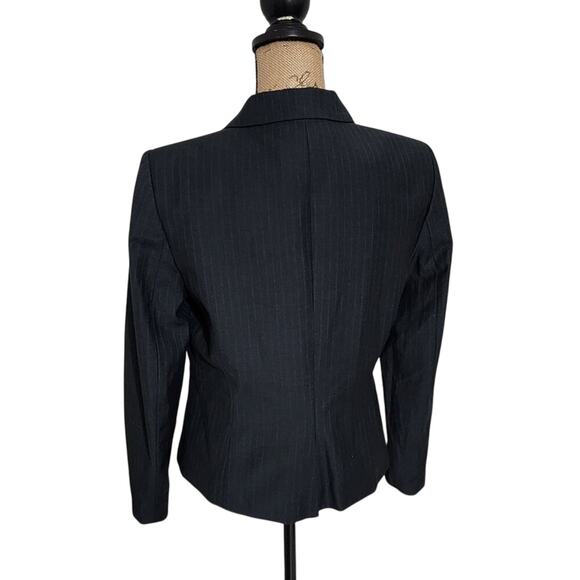 Calvin Klein Academia pin striped Tailored Fitted Blazer Jacket Size 8 Medium - Picture 6 of 6